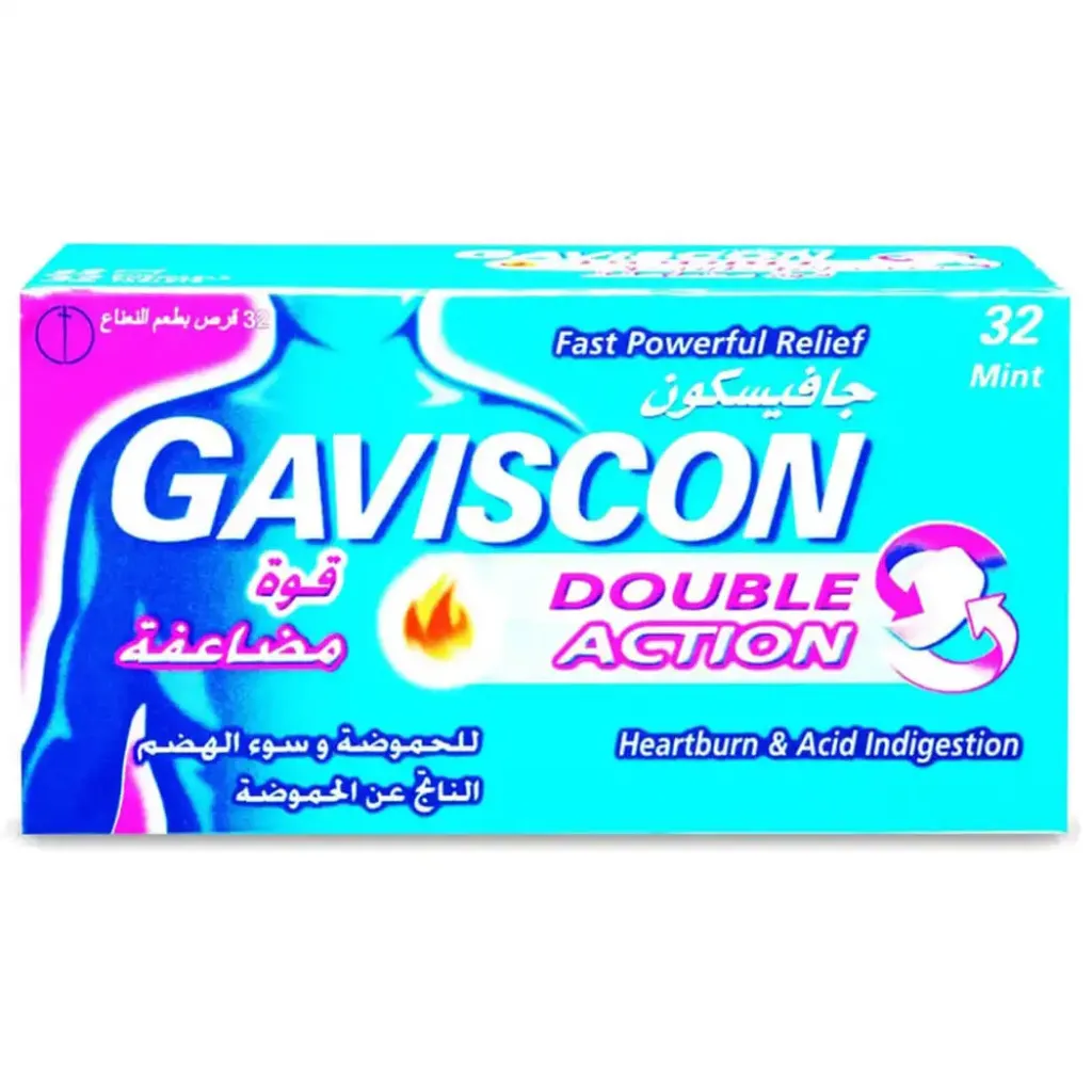 GAVISCON DPUBLE ACTION 32 TABLETS 