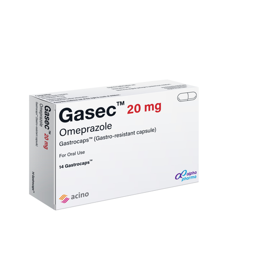 GASEC 20 MG 14 CAP