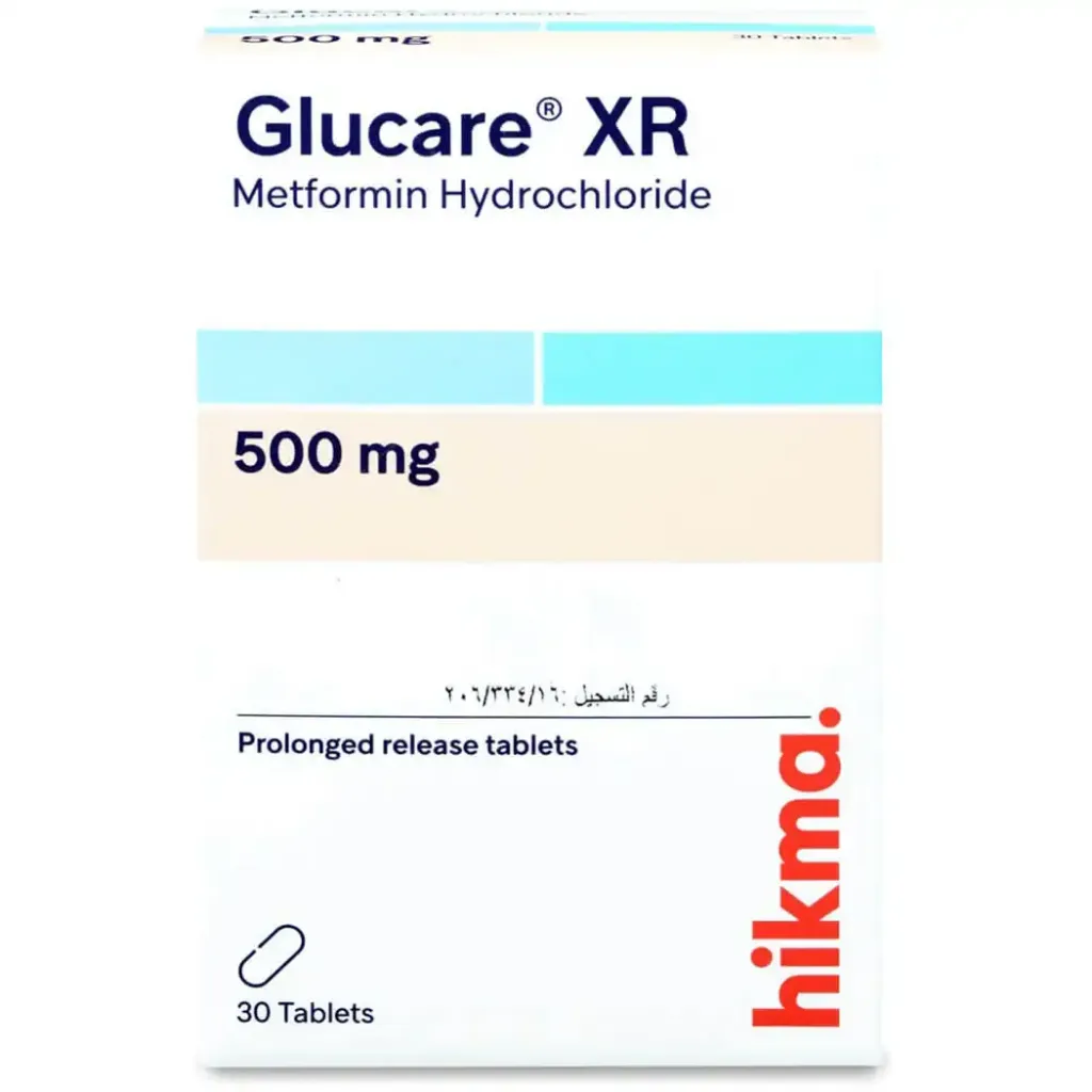Glucare XR 500 mg 30 tablets 