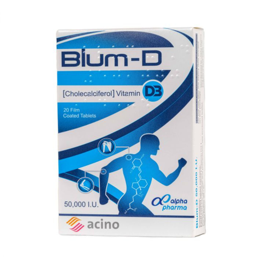 BLUM-D D3 50000 I.U 20 TAB 
