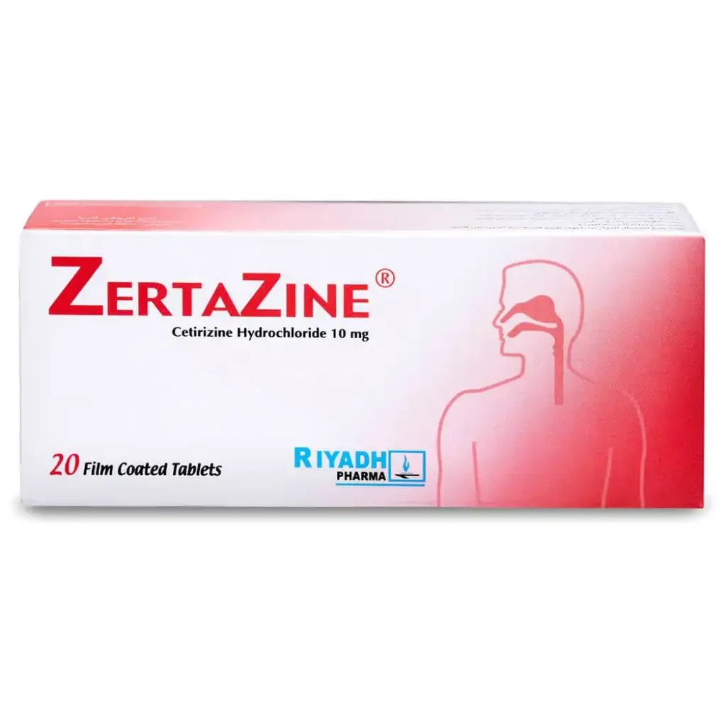 ZERTAZINE 10 MG 20 TAB 