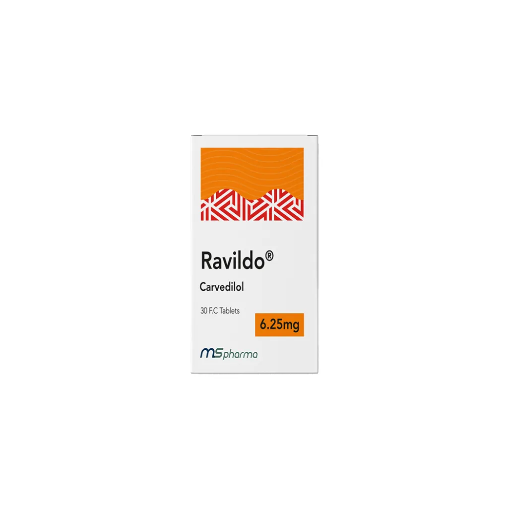 RAVILDO 6.25 MG 30 TAB 