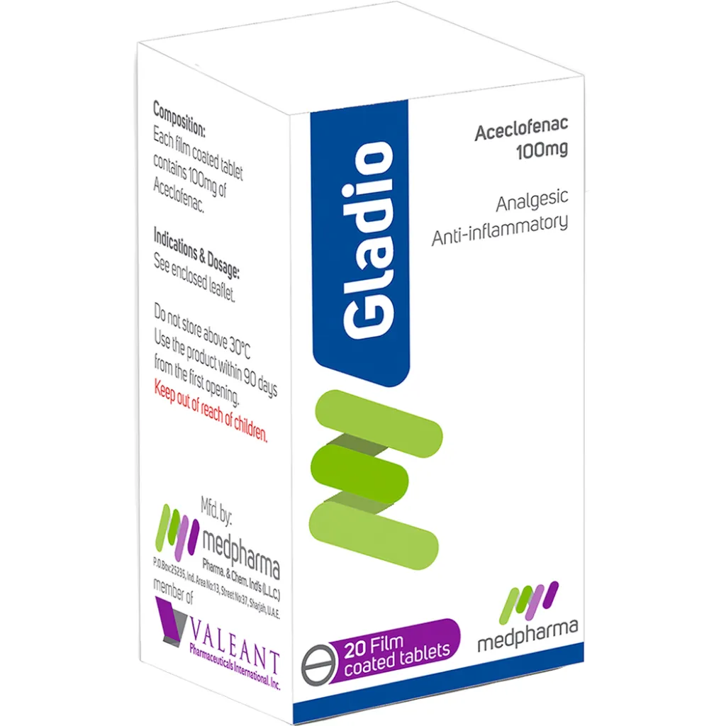 GLADIO 100 MG 20 TAB