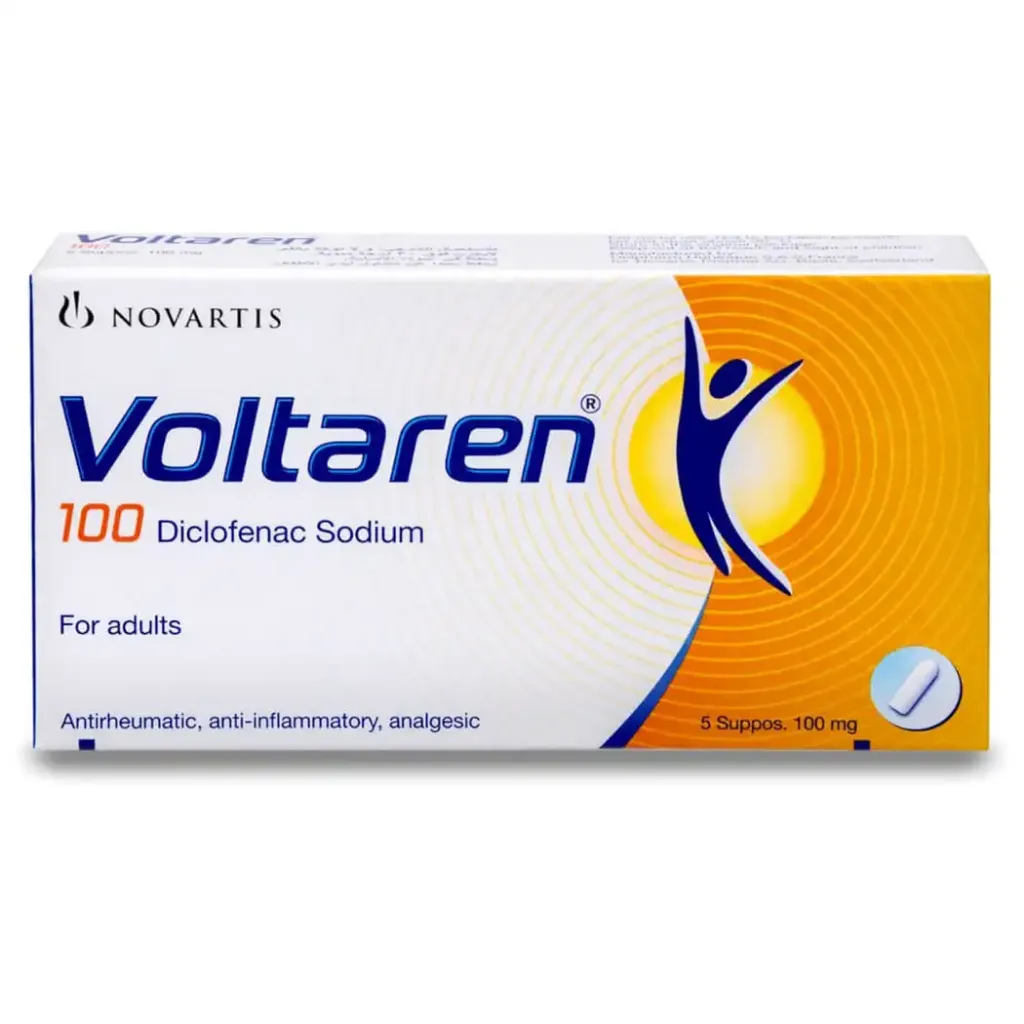 VOLTAREN 100 MG 5 SUPPOS