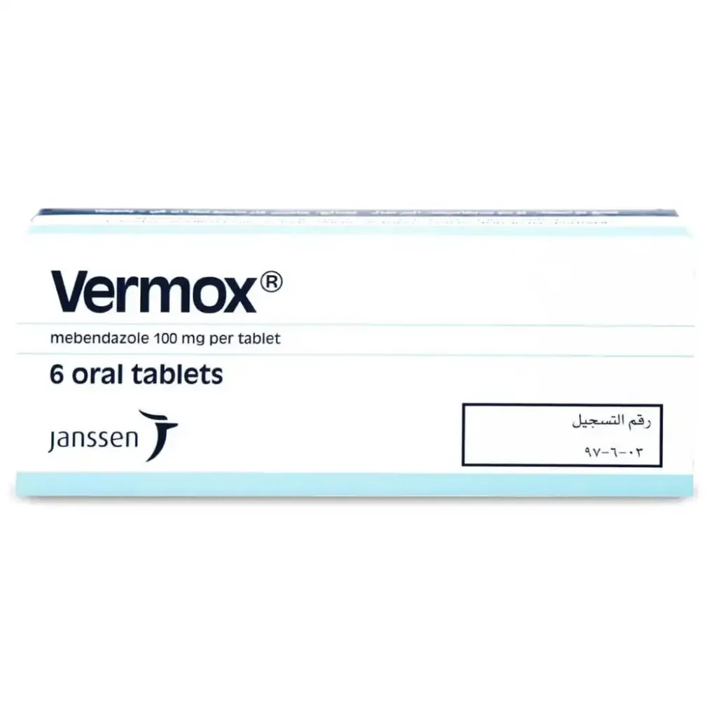 VERMOX 100 MG 6 TAB
