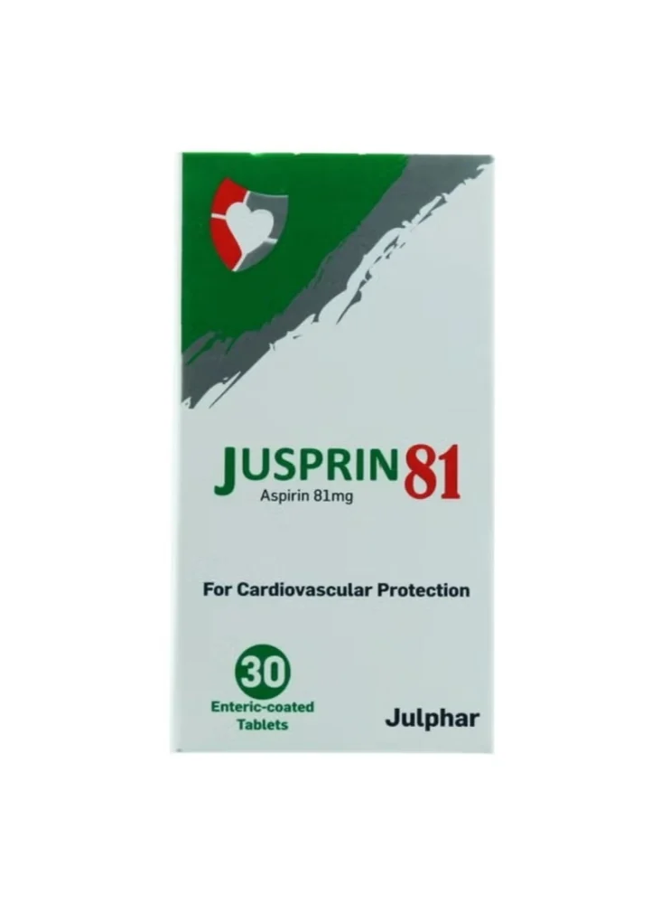Jusprin 81 mg 30 tablets 