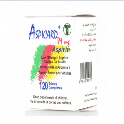Aspicard 81 mg 120 tablets 
